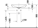 Duravit Viu servant, 60x41,5 cm, hvit