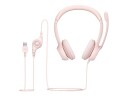 Logitech H390 USB Computer Headset - Rose