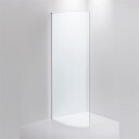 INR Iconic Nordic Rooms Dusjvegg Linc Josephine B78 og B88cm Hvit Matt / 88cm Klart Glass