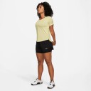 Nike One T-Shirt Dame Lemon Chiffon/Black S