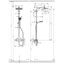 Hansgrohe Crometta E 240 Showerpipe Krom