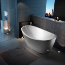 Bathlife Ideal Relax Frittstående kar 1700x810 mm, Akryl, Hvit