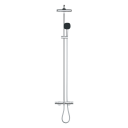 Grohe Vitalio Comfort Dusjsystem Ø250 mm, Med termostat og kartut, Krom