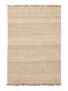 Håndknyttet. Opphav: India 160X230 Jute Teppe Håndvevd Teppe Oransje/Beige India