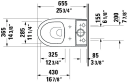 Duravit No.1 Gulvstående toalett 365x655 mm, Rimless, Hvit m/HG