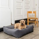 Fantail hundeseng Snug Mellow Smoke Gray, Str M: 100 x 80 cm