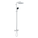 Grohe Vitalio Comfort Dusjsystem Ø250 mm, Med termostat og kartut, Krom