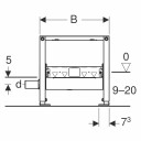 Geberit Duofix 50cm VeggslukØ50mm