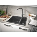 Grohe Essence blandebatteri m. L-kran og hånddusj (hard graphite)