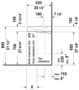 Duravit Architec Vegghengt servant 575x520 mm, 1 bl.hull, u/overløp, Hvit