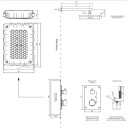 Tapwell Box8268 Square ED2 Takdusj Innbygging Krom (TA-9421799)