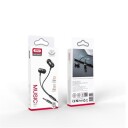 XO In-Ear Headset med mic og 3,5mm kontakt - Sort