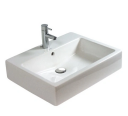 Duravit Vero Toppmontert Servant 595x465 mm, 1 blanderhull, Wondergliss