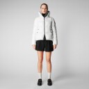 Save The Duck Isla Puffer Jacket Dame Off White 2 (M)