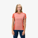 Norrøna Women's Falketind Equaliser Merino T-Shirt L  Peach Amber/Orange Alert