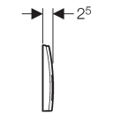 Geberit Delta50 Betjeningsplate Til Delta sisterne, Hvit