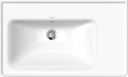 Duravit D-Neo servant, 80x48 cm, venstre, hvit