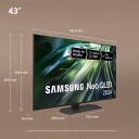 Samsung 43" Neo QLED QN90D 4K Smart TV (2024), Black