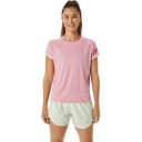 Asics Women's Icon Short Sleeve Top Rosa XS Woman