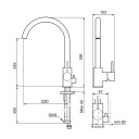 Mora INXX II Soft blandebatteri med ventil (matt sort)