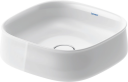 Duravit Zencha Toppmontert Servant 420x420 mm, u/bl.hull, u/o.l, Hvit m/WG