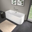 Duravit Happy D.2 Badekar m/panel 1800x800 mm. Mot én vegg