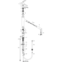 HANSGROHE ZESIS M33 KJØKKENARMATUR 160 KROM M/UTTREKK