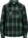 Aclima Women's ReBorn Woolshirt Check Dark Grey/Green Check Dark Grey / Green XL