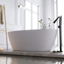 Bathlife Sund Frittstående badekar 1700x820 mm, Akryl, Hvit Matt