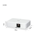 Epson Prosjektor CO-FH02 3LCD projector portable Svart Hvit 0 ANSI lumens