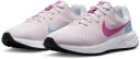 Nike Revolution 6 Running Shoes Big Kids Pearl Pink/Cobalt Bliss/Football Grey/Cosmic Fuchsia 38.5