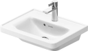 Duravit D-Neo Møbelservant 500x400 mm, u/bl.hull, m/o.l, Hvit