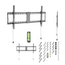 Gembird WM-90F-01 mounting kit fixed for flat panel 70kg fine texture black