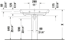 Duravit No.1 servant, 80x46 cm, hvit