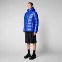 Save The Duck Maxime Hooded Puffer Jacket Herre Blue Berry M