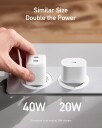 Anker PowerPort 3 40W Vegglader (hvit)