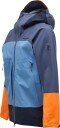 Peak Performance Vislight GORE-TEX C-Knit 3L Shell Jacket Herre Ombre Blue/Shallow/Orange Dune L