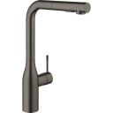 Grohe Essence blandebatteri m. L-kran og hånddusj (hard graphite)