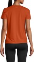 Casall Essential Mesh Detail Tee Dame Papaya Red 34