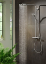 Hansgrohe Raindance 240 1jet PowderRain Ø240 mm, Børstet Bronse