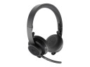 Logitech Zone Wireless Teams Hodesett Stereo Svart