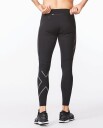 2xu Wind Defence Comp Tights Man Blk/Ssr/Black/Striped Silver R S