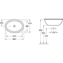 VILLEROY & BOCH LOOP & FRIENDS NEDFELLINGSSERVANT 66X47 HVIT ALPIN