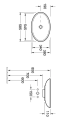 V&B Loop & Friends Toppmontert servant 585x380 mm, u/overløp, Hvit m/C+