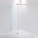 INR Iconic Nordic Rooms Dusjvegg ARC 20 Måltilpasset Brushed Bronze / Timeless Klart Glass