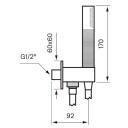 Tapwell Box300/300 Square Hånddusj Krom (TA-8185028)