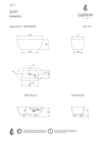 Bathlife Soft Frittstående badekar 1600x750 mm, Akryl, Sort Matt