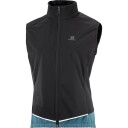 Salomon Women's Light Shell Vest S, Black/Mallard Blue