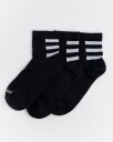 Adidas Half Cushioned 3 Stripes Quater Socks 3 pack Black XS