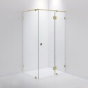 INR Iconic Nordic Rooms Dusjhjørne ARC 15 Måltilpasset Brushed Brass / Opal Klart Glass